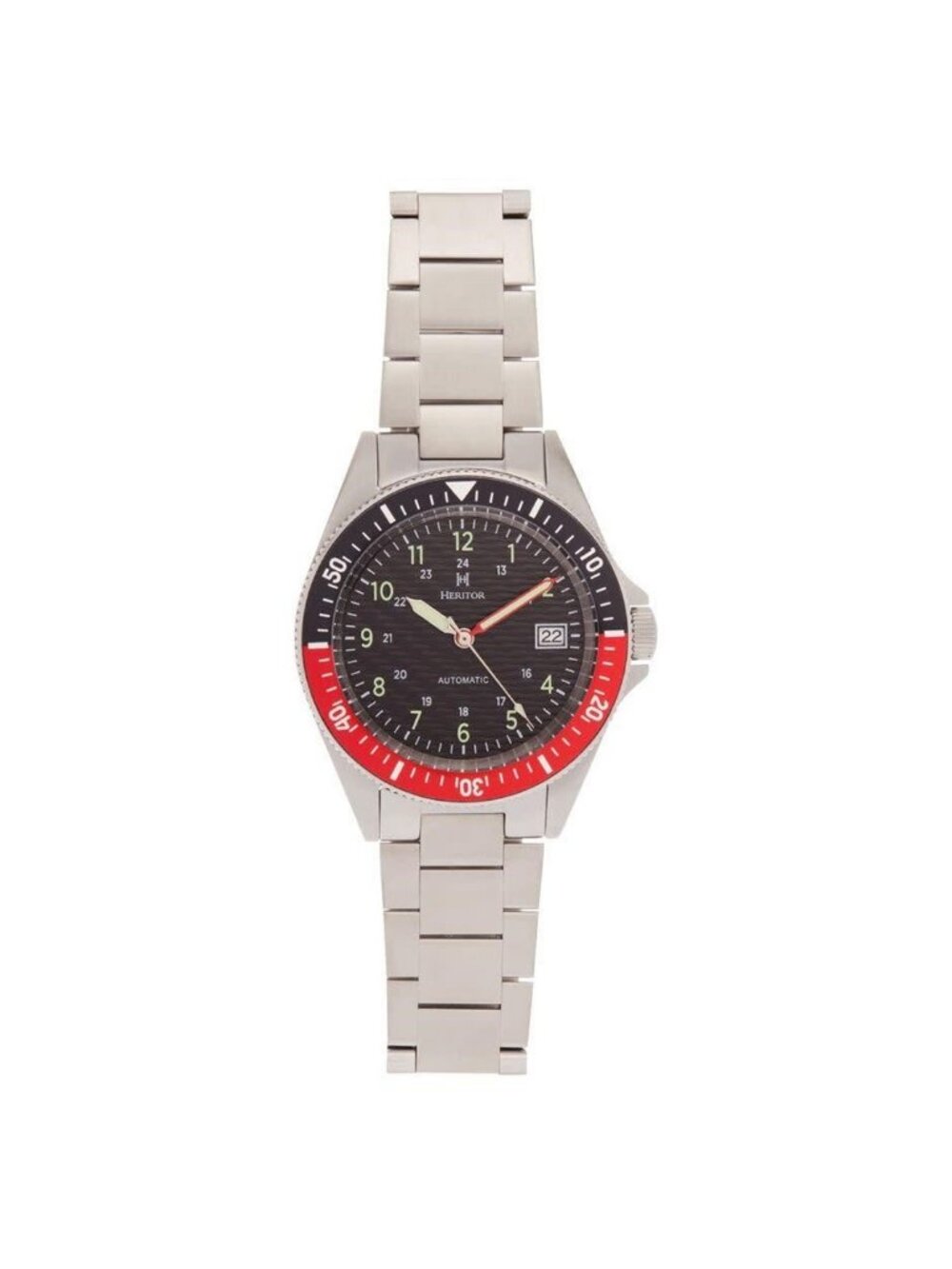 NWT Heritor Calder Black Dial Men's Watch